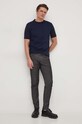 BOSS t-shirt 50505671 granatowy SS24