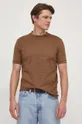 brązowy BOSS t-shirt
