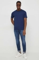 BOSS t-shirt in cotone blu navy