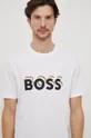 Бавовняна футболка BOSS білий
