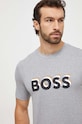 Одежда Хлопковая футболка BOSS 50506923 серый