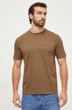 BOSS Orange tricou din bumbac 50505238 verde SS24