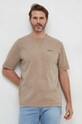 BOSS Orange t-shirt bawełniany 50505257 beżowy SS24