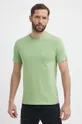 Βαμβακερό μπλουζάκι Boss Orange πράσινο