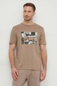 BOSS Orange tricou din bumbac bej 50510009