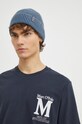 Marc O'Polo t-shirt bawełniany regular granatowy 420201651028
