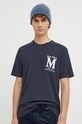 Marc O'Polo t-shirt bawełniany granatowy 420201651028