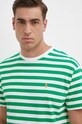 Βαμβακερό μπλουζάκι Polo Ralph Lauren πράσινο 710926999