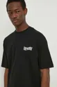 czarny Drykorn t-shirt bawełniany ANAYO_FBP
