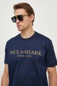 Хлопковая футболка Paul&Shark тёмно-синий 24411020