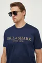 σκούρο μπλε Βαμβακερό μπλουζάκι Paul&Shark