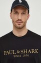 Paul&Shark tricou din bumbac negru 24411020