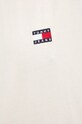 Хлопковая футболка Tommy Jeans бежевый DM0DM17995