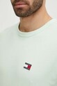 Tommy Jeans t-shirt bawełniany zielony DM0DM17995