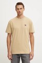 Îmbrăcăminte Tommy Jeans tricou din bumbac DM0DM17995 maro