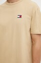 Tommy Jeans tricou din bumbac maro DM0DM17995