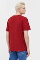 Odzież Tommy Jeans t-shirt bawełniany DM0DM17993 bordowy
