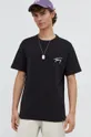 czarny Tommy Jeans t-shirt bawełniany