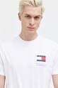 Tommy Jeans t-shirt bawełniany biały DM0DM18263
