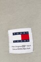 Tommy Jeans t-shirt bawełniany zielony DM0DM18266