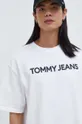 bijela Pamučna majica Tommy Jeans