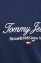 tmavomodrá Bavlnené tričko Tommy Jeans