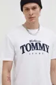 білий Бавовняна футболка Tommy Jeans Чоловічий