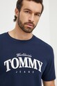 Одяг Бавовняна футболка Tommy Jeans DM0DM18274 темно-синій