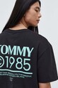 Oblečenie Bavlnené tričko Tommy Jeans DM0DM18284 čierna
