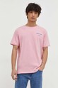 Tommy Jeans t-shirt bawełniany DM0DM18286 różowy SS24