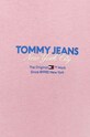 Tommy Jeans t-shirt bawełniany DM0DM18286 różowy