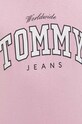 Tommy Jeans t-shirt bawełniany DM0DM18287 różowy