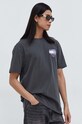 Odzież Tommy Jeans t-shirt bawełniany DM0DM18300 szary