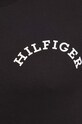 Bavlněné tričko Tommy Hilfiger černá MW0MW33686