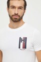 Tommy Hilfiger t-shirt bawełniany MW0MW33687 biały SS24
