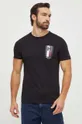 Βαμβακερό μπλουζάκι Tommy Hilfiger μαύρο