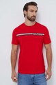Tommy Hilfiger t-shirt bawełniany MW0MW33688 czerwony SS24