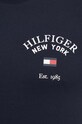Bavlněné tričko Tommy Hilfiger námořnická modř MW0MW33689