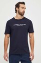 Хлопковая футболка Tommy Hilfiger MW0MW33895 тёмно-синий SS24