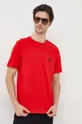 červená Bavlnené tričko Tommy Hilfiger