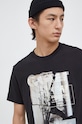 G-Star tricou din bumbac negru D23899.C336