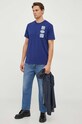 G-Star tricou din bumbac D23903.336 albastru SS24