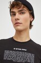 G-Star t-shirt bawełniany czarny D23902.336