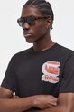 G-Star t-shirt bawełniany czarny D23901.336