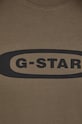 Bavlnené tričko G-Star D23904.C336 zelená