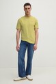 Хлопковая футболка Calvin Klein K10K112749 жёлтый SS25