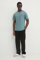 Хлопковая футболка Calvin Klein K10K112749 бирюзовый SS25