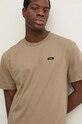 Calvin Klein tricou din bumbac bej K10K112749
