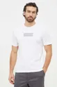 Bombažna kratka majica Calvin Klein bela