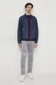 Calvin Klein camicia a maniche lunghe blu navy